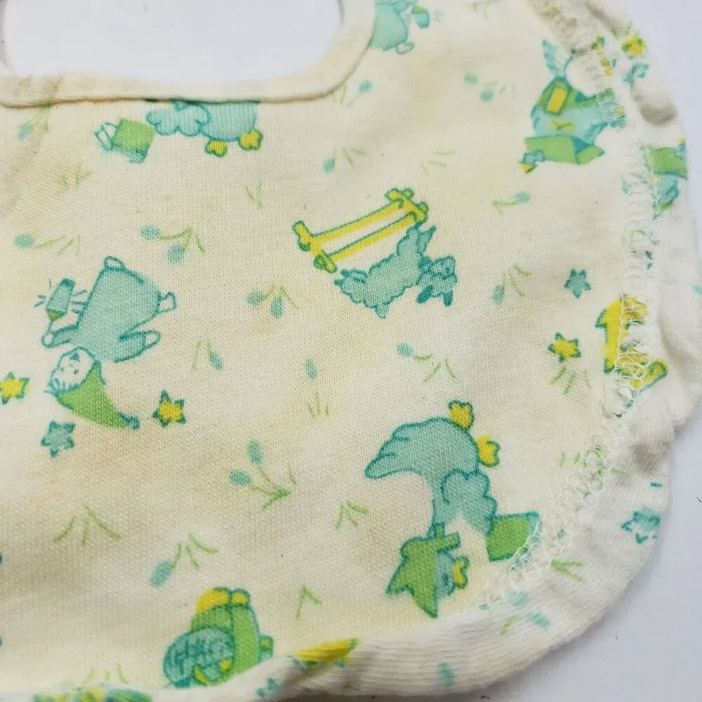 Vintage Baby Bibs Care Bears Dr Suess USA Made Lot of 3